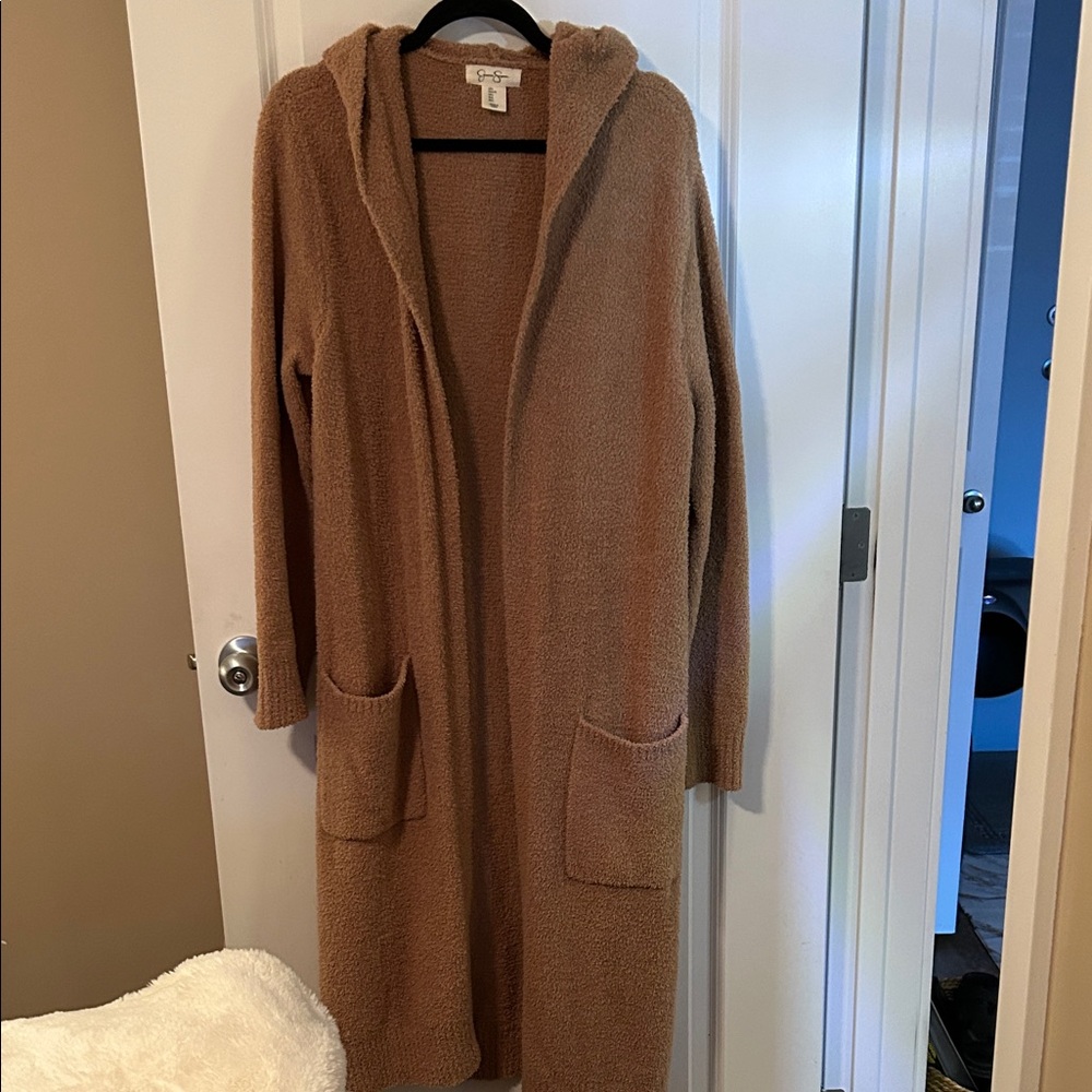 Jessica Simpson Tan Hooded Cardigan